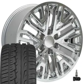 9512356 Oe Wheels 5906 Chrome 20 Inch 6x5.5 And 275/55r20 Tires Fit Gmc Chevy Cadillac