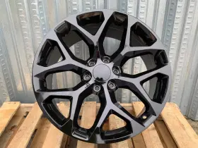 Apgm12096139724gb Oe Wheels Gloss Black Snowflake Chevy Silverado/tahoe Truck Set 20x9 Inch