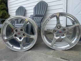 Oem 09594010 2000-2004 Corvette Wheel Rim Full Set Of 4 -front& Rear 17x8.5 18x9.5 Used