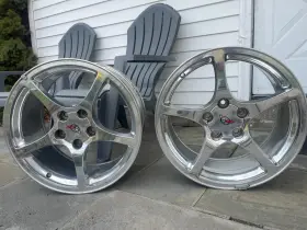 09594010 Oem 2000-2004 Corvette Wheel Rim Full Set Of 4 -front& Rear 17x8.5 18x9.5 Used