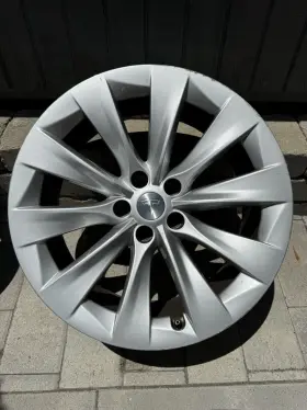 102724500a-00-a Oem 2016-2021 Tesla Model X Silver 20 Inch Slipstream Factory Wheel Rim