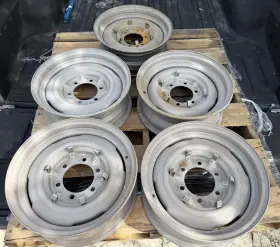 42601-60072 Oem Toyota Landcuiser Rims Wheel Set Fj40 Fj60 Vintage Offroad