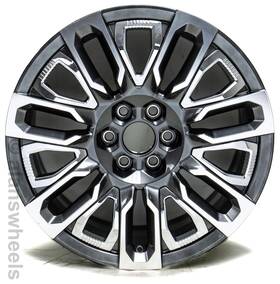 Oem 84554352 1 Single Gmc Yukon Denali Ultimate 22 Inch Grey Mach Factory Wheel Rim #3982