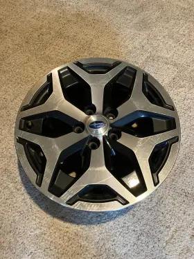 9wc121830748 Oem Subaru Aluminum Wheel Rim Size 17 X 7 Six-y Design Black Inserts