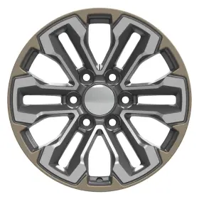 23377423 Oem Replica New 2-tone 18 Inch X 8.5 Alloy Wheel Rim 2019-2024 Gmc Sierra Chevy Silverado 1500