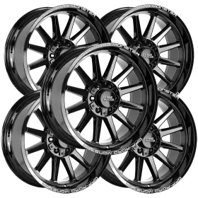 M26052800gb Off-road Monster Set Of 5 M26 20x9 5x5 Inch /5x5.5 -12mm Gloss Black Wheels Rims