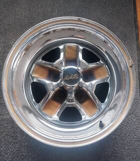 Oldsmobile 416614 Cutlass Rally Wheel 15x7 With Center Cap 85-87 442 Chrome Ssiii Rim Gm
