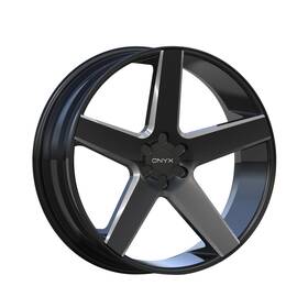 Onyx 90824900z515dblb00 Luxury 908 - 24x9 5x114.3 Gloss Black Milled Rims Wheels