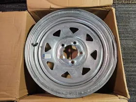 28ga-5612 Pacer Trailer Qty 1 28ga Galvanized Flat-spoke Wheel Rim 15x6 5x114.3 0mm
