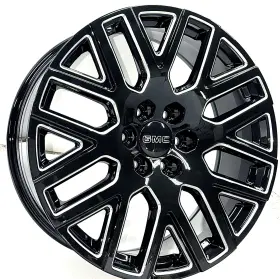 Pr231be22906128 Performance Replica 22 Inch Milled Gloss Black Rf4 Rims 2025 Gmc Sierra Denali Ultimate 6x5.5