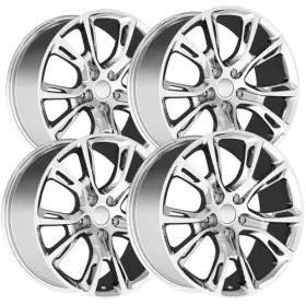 137c-217350 Performance Replicas Set Of 4 Replica Pr137 Spyder Monkey 20x10 5x5 Inch 50mm Chrome Wheels Rims