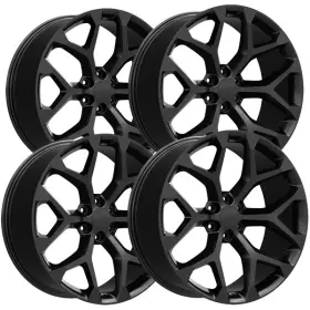 177gb-2615824 Performance Replicas Set Of 4 Replica Pr177 Snowflake 26x10 6x5.5 Inch 24mm Gloss Black Wheels Rims