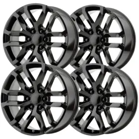 196sb-2295824 Performance Replicas Set Of 4 Replica Pr196 Slt 22x9 6x5.5 Inch 24mm Satin Black Wheels Rims