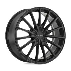 1780p3a405112m72 Petrol 17x8 P3a Matte Black Wheel 5x112 40mm