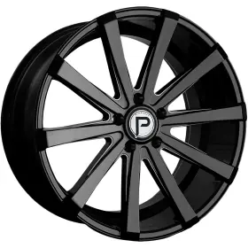 P100205545-35gbml Pinnacle P100 Royalty 20x8.5 5x4.5 Inch 35mm Black/milled Wheel Rim 20