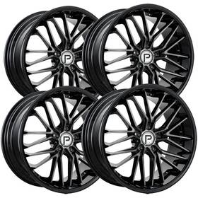 Pinnacle P2142085545-35gmbl-2 Set Of 4 P214 Legacy 20x8.5 5x4.5 Inch 35mm Gunmetal/black Wheels Rims
