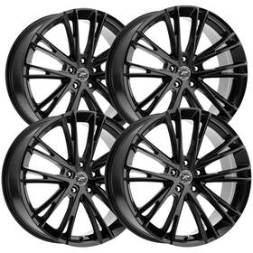 Platinum 458-7831bk 40 Set Of 4 458 Prophecy 17x8 5x108 40mm Gloss Black Wheels Rims