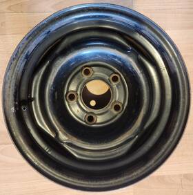 Pontiac 09591710 14 Inch Chevy Buick Gmc Factory Oem Black Steel Wheel Rim 14x6 1978-1988