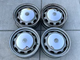 2jx15 Porsche 6133a Set Of 4 Kpz Wheels 5 1/2jx15 Hubcaps - 5.5x15
