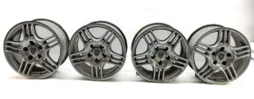 7l5601025a Porsche 03-06 Cayenne 955 18x8 Inch Vaned 5 Triple 15 Spoke Wheel Rim Set 4