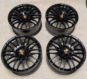 7p5601025f Porsche 4 Factory 958 Cayenne Rs Spyder 20 Inch Oem Wheels Black Bbs Rims