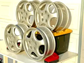 965.362.124.00 Porsche 965.362.124.01 Original Cup 1/rs/turbo 911 964 993 7 And 9 X 17 Oem Wheels Excellent