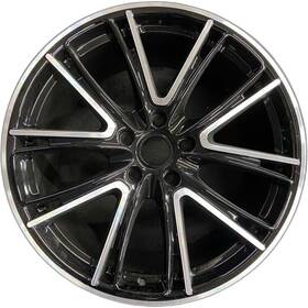 Porsche 971601025n041 Rear Machined Black Panamera Oem Wheel 21 Inch Rim Original Factory 67509b