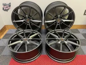 992.601.025.c Porsche Oem 20/21 Inch 2020 992 911 Carrera S 4 4s Wheels Rims Satin Platinum Set
