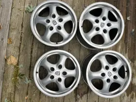 99336212400 Porsche 911 Oem Cup Ii Wheels 993 1995-1998 Front 7jx17. Rear 9jx17. Et55 Nb