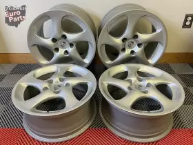 996.362.136.04 Porsche Oem 18 Inch 996 911 Tt Hollow Spoke Turbo Twist Wheels Rims Refinished
