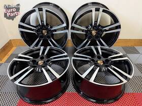 Porsche 997.362.157.05 Oem 19 Inch 997 997.2 Turbo Ii Forged Wheels Rims Black Machined Refinished