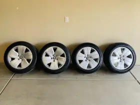 9j1601025b Porsche New 10 Miles 19 Inch Taycan 4 Wheels Silver Staggered Rims Wheel Tires Rim