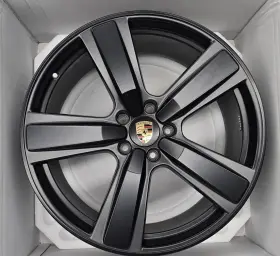 9y0-601-025-eb-je1 Porsche Cayenne Exclusive 22 Inch Wheel Matte Black Rear 11.5 9y0601025ebje1 33