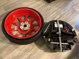 Porsche 9y0601027 Cayenne Spare Wheel And Tire Oem 20 Inch With Compressor Tools