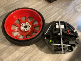 9y0601027 Porsche Cayenne Spare Wheel And Tire Oem 20 Inch With Compressor Tools