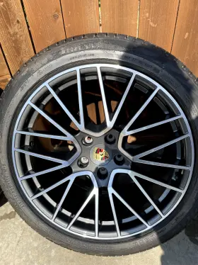 9yo-601-025-bf Porsche Porshce Oem 21 Inch Rs Spyder Wheels With Pirelli Tires New Take Off From 2021 Cayenne