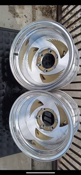 Prime Alloy Wheels 254951003- 2 New 15x10 3alita 6x5.5