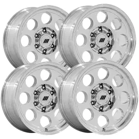 Pa201hx18851206 Pro Comp Set Of 4 Pa201 Heritage 18x8.5 5x4.5 Inch 6mm Polished Wheels Rims