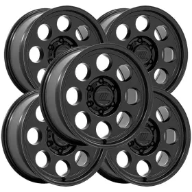 Pa201mx17905012n Pro Comp Set Of 5 Pa201 Heritage 17x9 5x5 Inch -12mm Matte Black Wheels Rims
