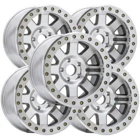 Pxa1175-797347 Pro Comp Set Of 5 Pa75 Trilogy Race 17x9 5x5 Inch -6mm Machined Wheels Rims