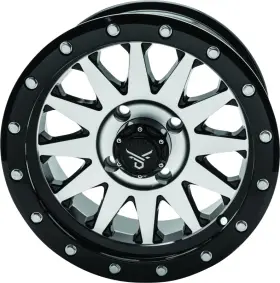 608561 Quadboss Wagon 15x7 Wheels - Machined Finish For Powersports Vehicles