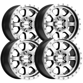 929m-79080-12 Raceline 4 929m Sl Avenger 17x9 8x6.5 Inch -12 Black/machined Wheels Rims 17