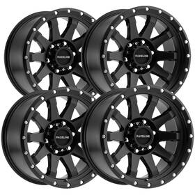 Raceline 934b-29060 18 Set Of 4 934b Clutch 20x9 6x5.5 Inch 18mm Matte Black Wheels Rims