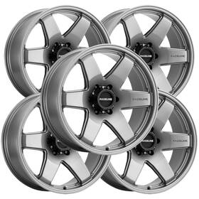Raceline 942gs-29060-12 Set Of 5 942gs Addict 20x9 6x5.5 Inch -12mm Gunmetal Wheels Rims 20
