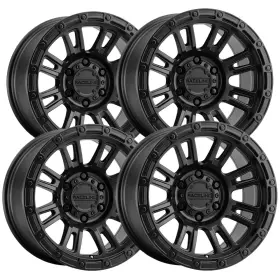 956b-89080 Raceline 18 Set-4 956b Compass 18x9 8x6.5 Inch 18mm Satin Black Wheels Rims