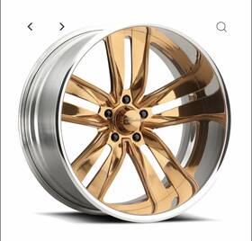 Raceline Wheels 954m-221281-44 22 Inch Azteca 201 Billet Rims Set Of 4 New In Box Polished Copper