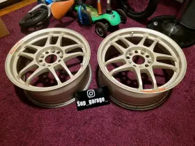 Cp035 Racing Hart Inch 2 Rims Only Jdm Wheels Ek9 Dc2 Eg6 16x7 45 5x114.3 Ctr Itr