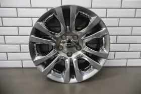 1ub20dd5aa Ram 14-18 1500 Longhorn 20x9 Silver Wheel With Chrome Insert Wrm 12-spoke
