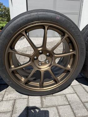 Rays Wkzx43da Ze40 Volk Racing 18x9.5 43 5x100 Genuine Bronze Frs Brz Gr86 Gt86 Spec