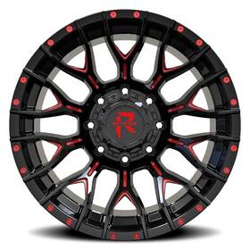 Red Rv201-209061351397 00brw Revenge Offroad Rv-201 Black And Milled 6x135 6x139.7 Size 20x9 Et